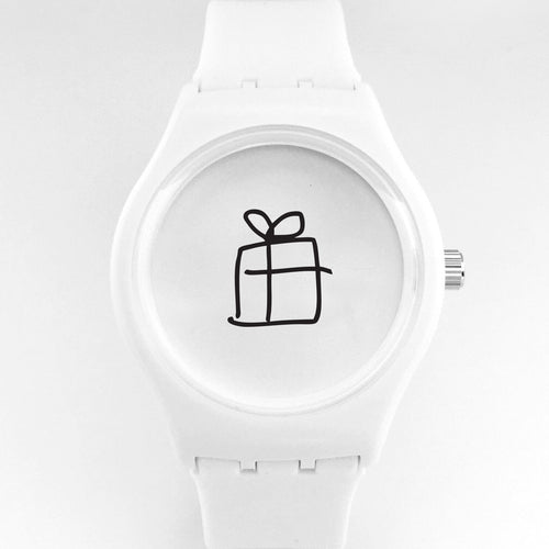 present watch-white